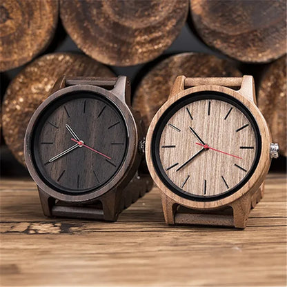 DODO DEER Natural Wood Male Quartz Classic Retro Watch Men'S Ebony Watch Designer Watch Drop Shipping