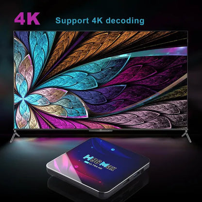 Power by Android 11.0 4K Android TV BOX 5G WIFI Smart TV BOX RK3318 Quad-Core Streaming Network Media Player Ott TV BOX Set-Top Box