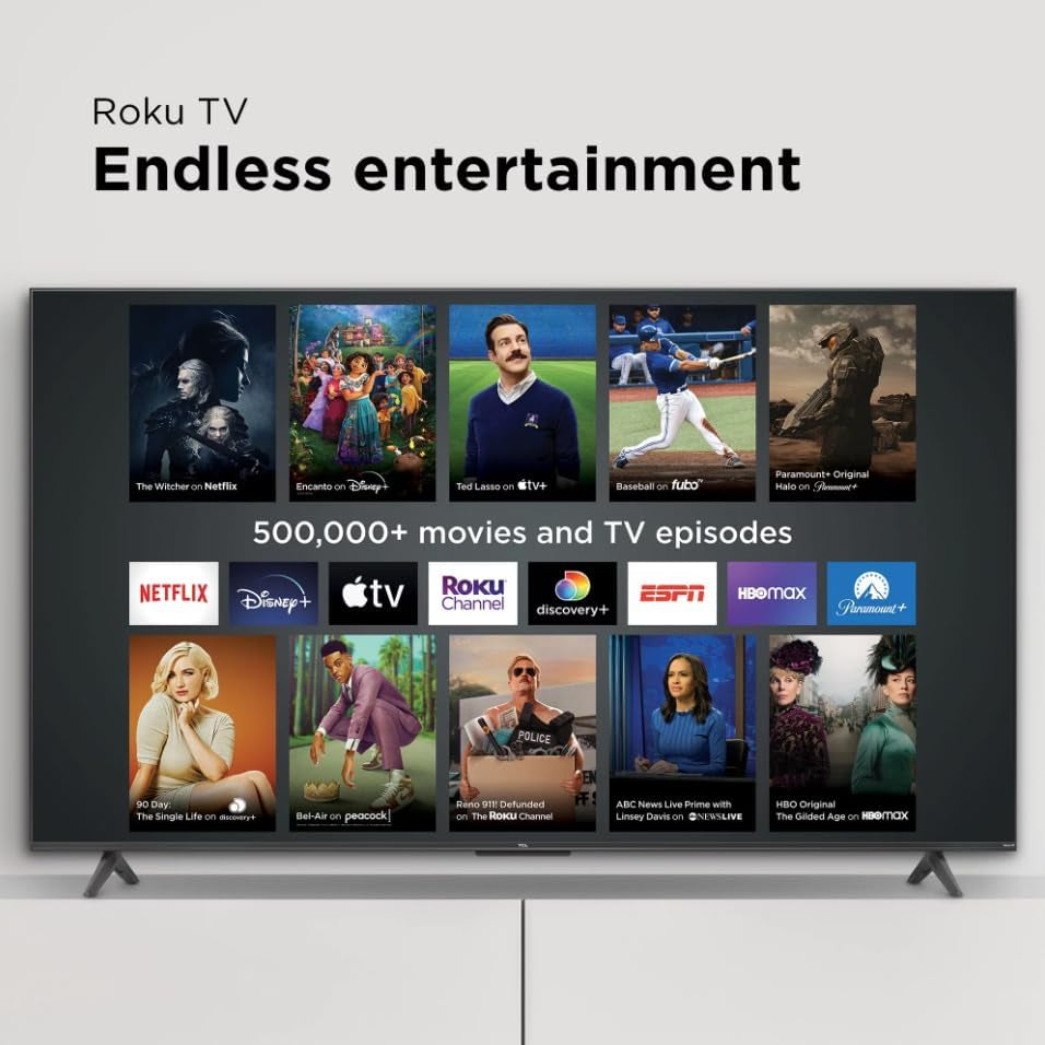 TCL 32S357 32" Class 3 Series Full HD LED Smart Roku TV Works with Siri, Alexa, and Google Assistant (Renewed)