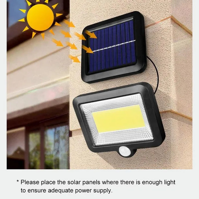 56LED/100COB/120LED Solar Light Outdoor Motion Sensor Recharge Solar Wall Light Waterproof Emergency Led Light for Street Garden Porch Lamp