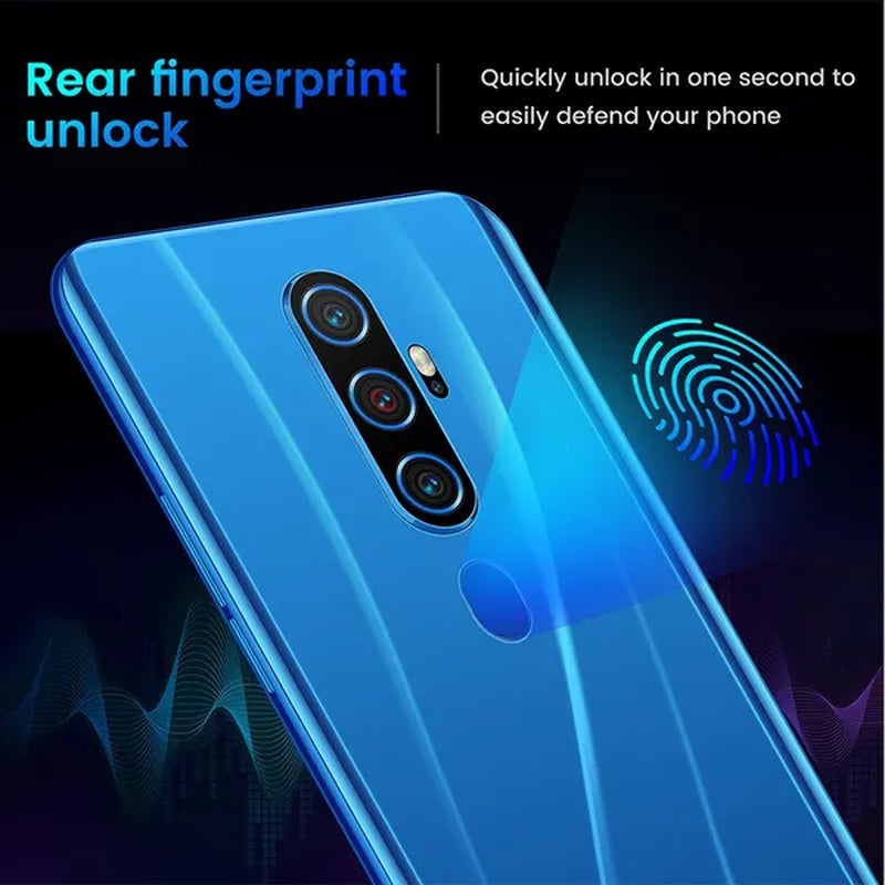 6.7 Inch A82 Smartphone Face/Fingerprint Unlock 8+128GB Android Dual SIM Cards Support T Card Dual Rear 8MP+18MP HD Camera Bluetooth GPS Navigation Hi-Fi Sound Quality Smart Phones 详情