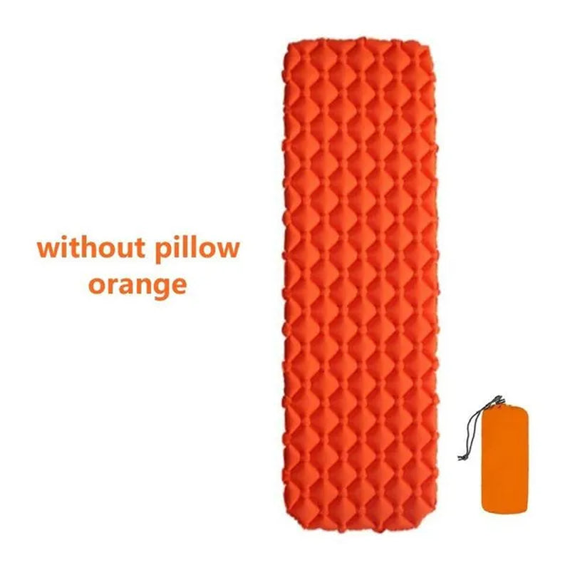 Waterproof Portable Camping Sleeping Pad - Ultralight Compact Inflating Pads, Portable Camping Mat Suit for Outdoor Hiking, Backpacking, Hammock and Travel - Air Cell Design with Folding Carry Bags Accessories，Inflatable Bag Optional(With/Without Pillow)