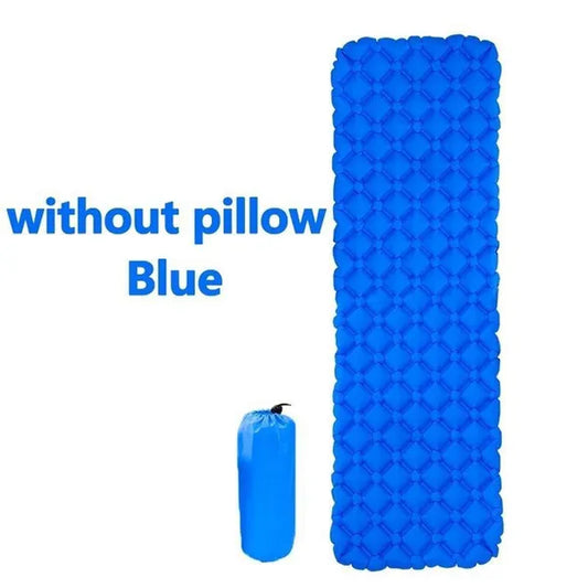Waterproof Portable Camping Sleeping Pad - Ultralight Compact Inflating Pads, Portable Camping Mat Suit for Outdoor Hiking, Backpacking, Hammock and Travel - Air Cell Design with Folding Carry Bags Accessories，Inflatable Bag Optional(With/Without Pillow)
