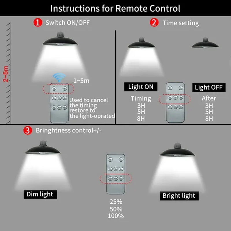 Solar Pendant Lights Double Single Head Indoor Outdoor Solar Hanging Lamp with White Warm White Light for Garden Patio