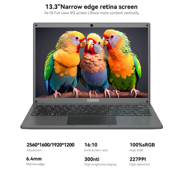 14"  Celeron 3350 Laptop Notebook 6GB RAM Cheap Computer Mini Laptop with 19200X1080 Resolution Office Study PC