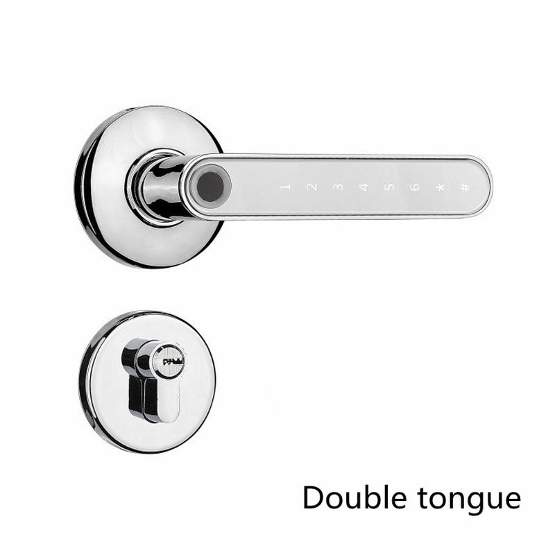 Compatible with Apple, Fingerprint Door Lock Smart Bluetooth Password Handle Lock APP Unlock Keyless Entry Works with IOS Android