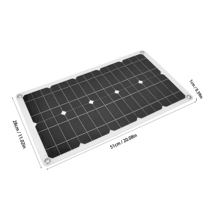 18V 100W Solar Panel Waterproof Solar Charging Panel Outdoor Battery for Household Car Boat