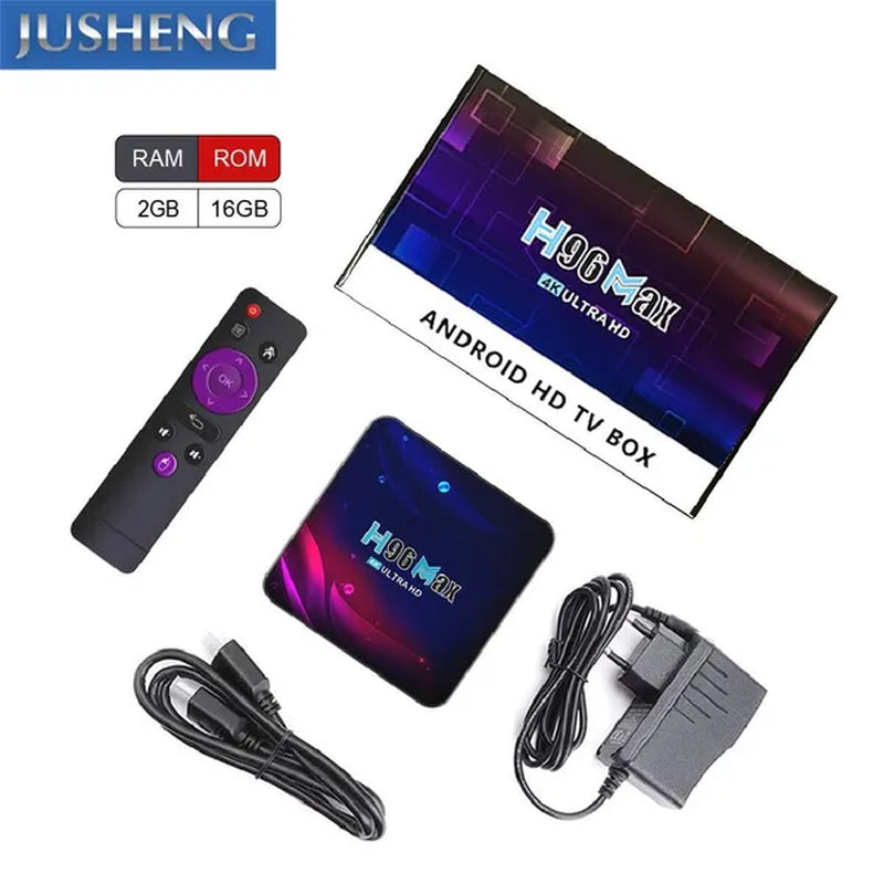 H96 Max V11 Android 11.0 Smart TV BOX BT 4.0 RK3318 Cortex-A53 Dual Wifi 2.4G/5.0Ghz 16GB 32GB 64GB Stream Media Google Player Youtube