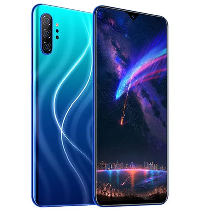 Note20 Pro 6.7 Inch 2.5D Curved Glass Screen Smartphone Face/Fingerprint Support 5G Wifi Android 9.0 1.5Ghz Dual SIM Cards Dual Rear 13MP 24MP HD Camera Bluetooth GPS Network 3G/4G/5G Smart Phones MASK