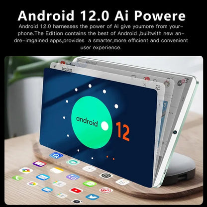 2023 Upgrade Tablet PC 5K HD Screen Wifi 12Inch Tablet PC 10-Core 5G 4G Tablet PC Android 12.0 Arge 2560*1600 IPS Screen Dual SIM Bluetooth Phone Tablet PC (RAM 12GB+ROM 1024GB) Brand New