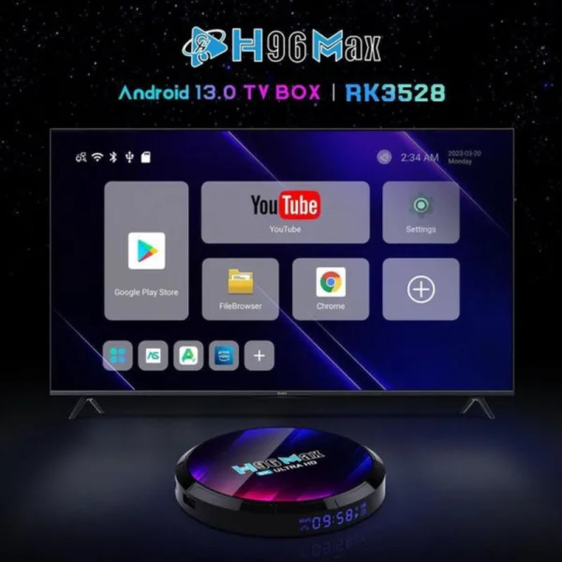 8K HDMI Android 13 Smart TV BOX 2GB+16GB/4GB+32GB/4GB+64GB Optional Media Stream Player 5G WIFI BT 5.0 Set-Top-Box