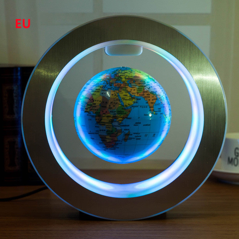 Round LED World Map Floating Globe Magnetic Levitation Light anti Gravity Magic