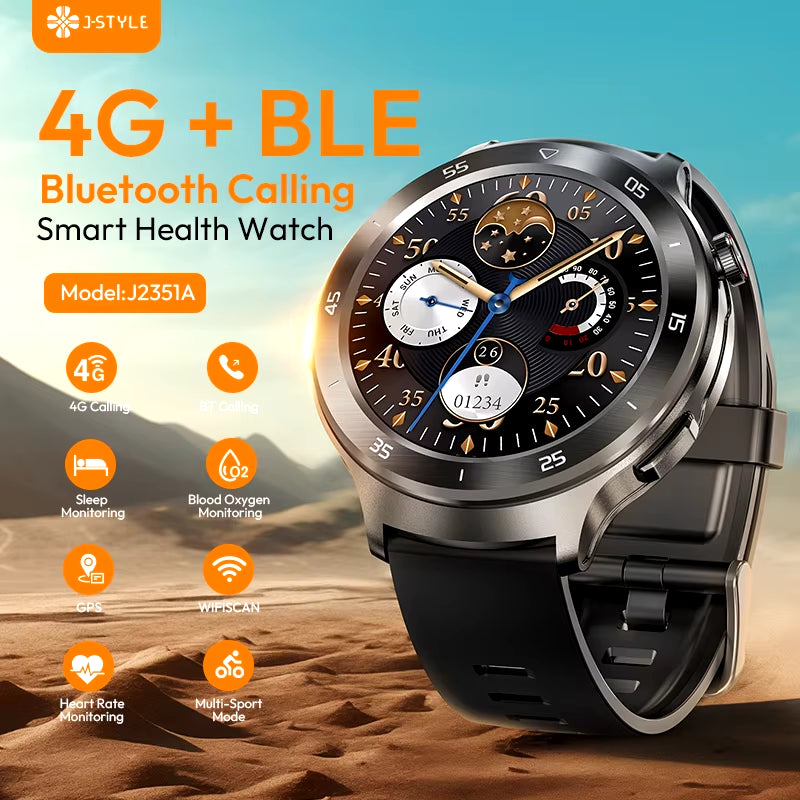 2351A 4G Smart Watch Android IOS BT Call Wearable Device Sport GPS Tracker Smartwatch with Sim Card Slot for Men Women