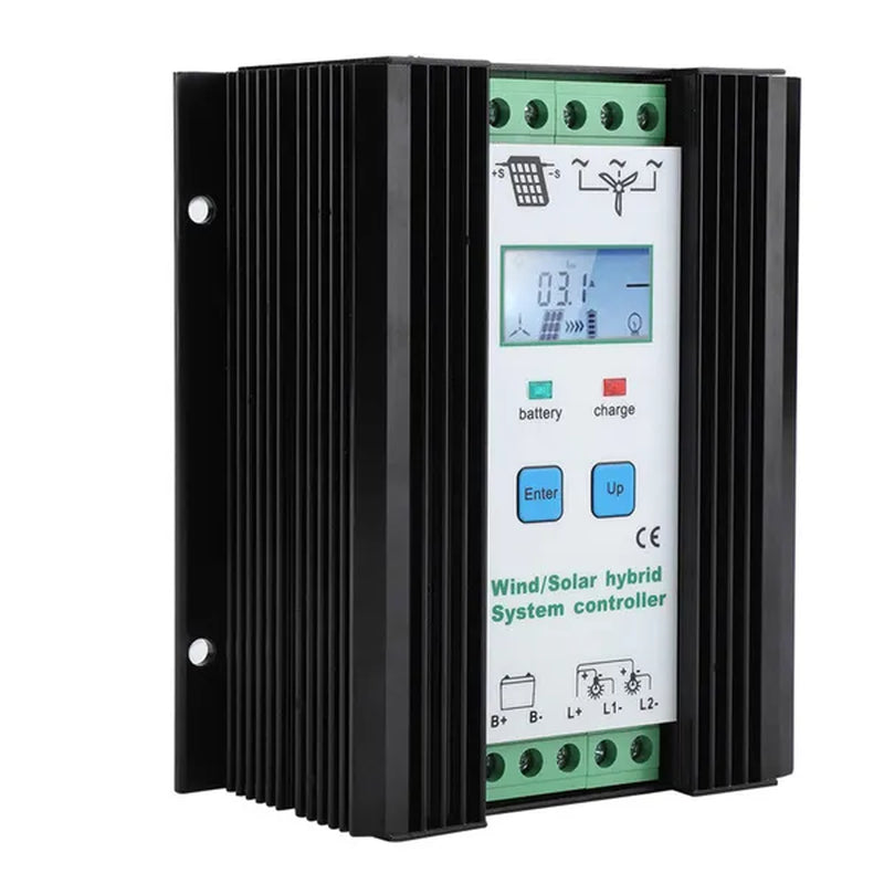 12/24V Wind and Solar Complementary Charge Controller Lcd Monitor Wind Turbine Solar Panel Charger Regulator