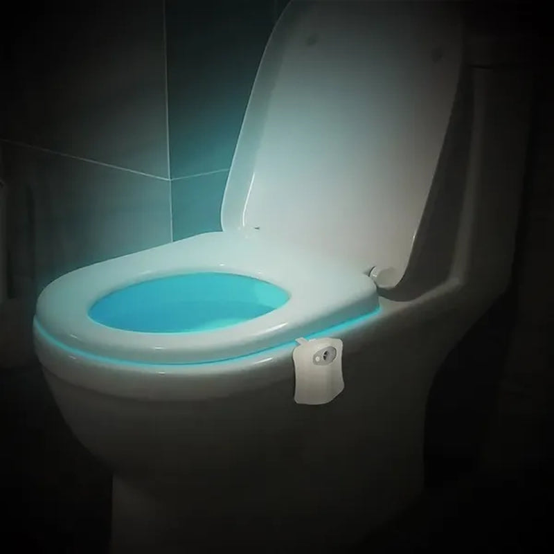 8 or 16 Colors Human Motion Sensor Toilet Light Bathroom Night Light Home Decoration