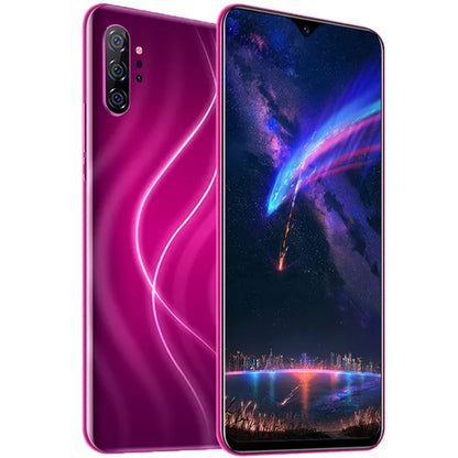 Note20 Pro 6.7 Inch 2.5D Curved Glass Screen Smartphone Face/Fingerprint Support 5G Wifi Android 9.0 1.5Ghz Dual SIM Cards Dual Rear 13MP 24MP HD Camera Bluetooth GPS Network 3G/4G/5G Smart Phones MASK