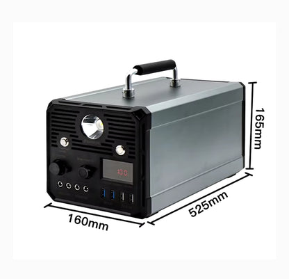 1000W Power Supply Portable Solar Generator 12V 40Ah 480Wh Charging Camping 220V Portable Power Station