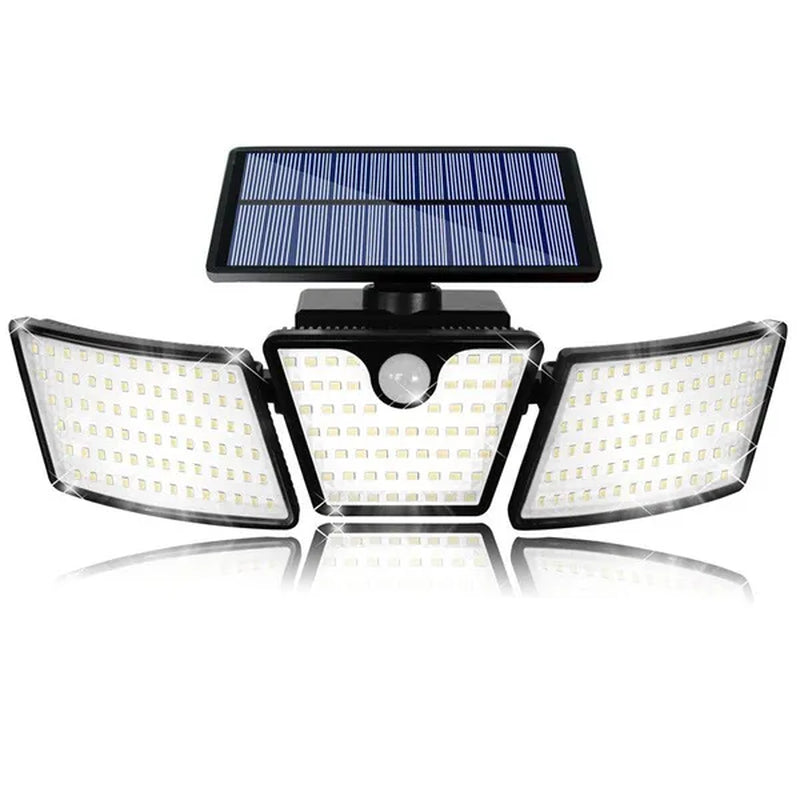 Outdoor 265 LED Solar Collector Light Motion Sensor Lights 3 Adjustable 270 ° Angle Lighting Waterproof IP65 Flood Light for Garden, Garage, Patio