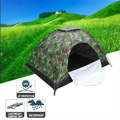 2 Person Camping Dome Tent Waterproof Outdoor Tent with Top Rainfly Easy Set Up