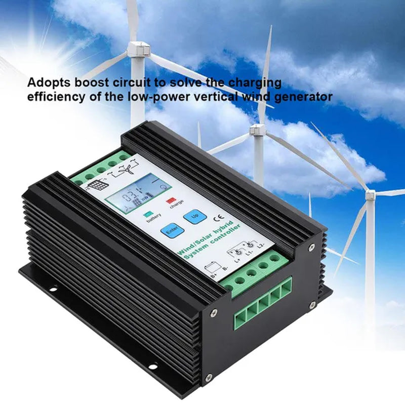 12/24V Wind and Solar Complementary Charge Controller Lcd Monitor Wind Turbine Solar Panel Charger Regulator