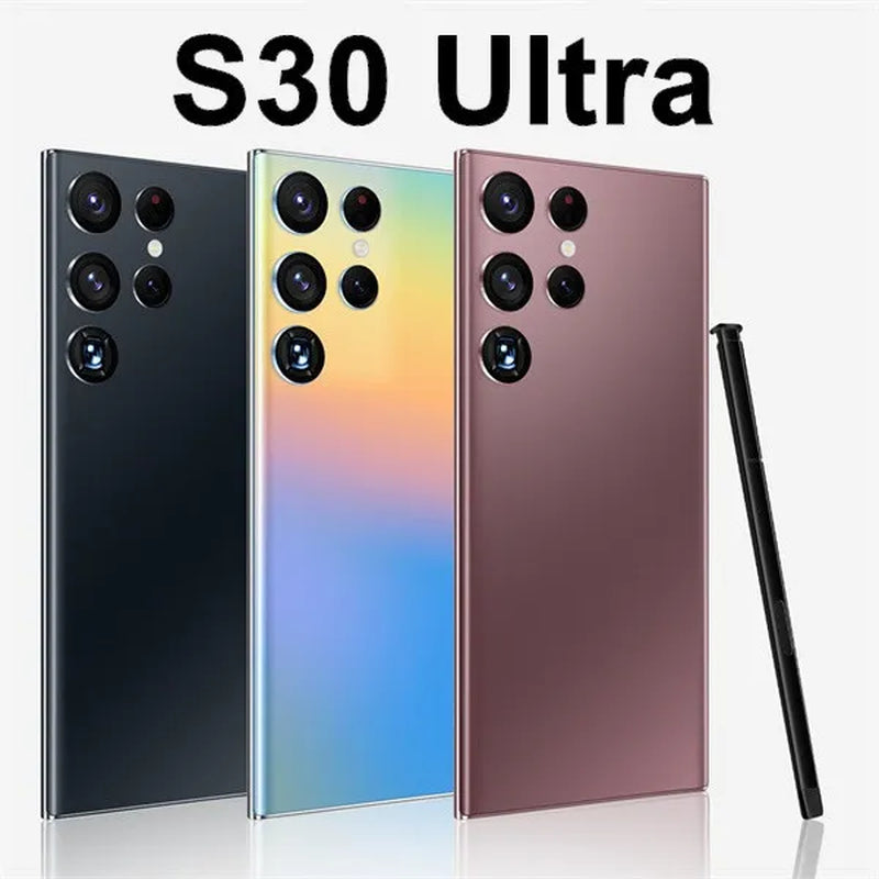 6.8 Inchs Full S30 Ultra P50Pro Smartphones with Rear HD Camera Display Face Access Dual SIM Card TF Card Mobile Phones Android 12.0 Smart Phones @J39