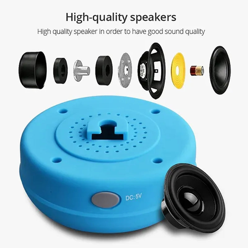 Bluetooth Speaker Portable Waterproof Wireless Handsfree Speakers, for Showers, Bathroom, Pool, Car, Beach & Outdo BTS-06