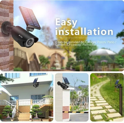 Simulation Surveillance Fake Camera Solar Human Body Sensor Garden Light Wall Light Street Light Searchlight Spotlight Garden Light