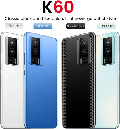 K60 Unlocked 5G Smart Phone 2024 Android 13 Cell Phone 8GB+256GB 8-Core Smart Phones 6.7" HD Screen 24MP+64MP Camera 6800Mah Battery Standby 5G Dual SIM Cell Phone with Android Phone(Greener)